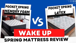 Wake Up Pocket Spring Mattress Review  Wake Up vs Springtek  Best Pocket Spring Mattress India [upl. by Lladnik]