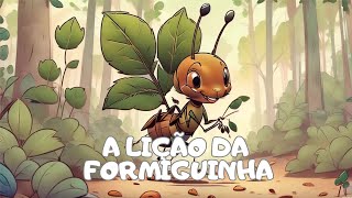 A Lição da Formiguinha  O Grilo e a Formiguinha historiainfantil desenhoanimado [upl. by Pruter209]