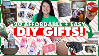 20 DIY Christmas gifts people ACTUALLY want to get handmade gifts on a budget 🌲 [upl. by Ennairoc]