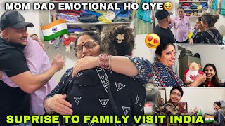 Surprise To Family Visit India 🇮🇳😍 MOM DAD EMOTIONAL HO GYE ♥️😭 Angel’s shivam [upl. by Atinwahs]