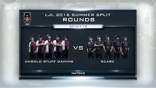 LJL 2016 Summer Split Round8 Match2 Game2 USG vs SZ [upl. by Casmey]