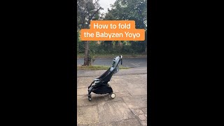 How to fold the Babyzen Yoyo [upl. by Uolyram]