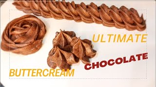 ultimate chocolate buttercream  buttercream recipe in urdu  MacaronTherapist [upl. by Gena]