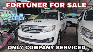 கம்பெனியில் மட்டுமே சர்வீஸ் செய்யப்பட்ட TOYOTA FORTUNER 2013 MODEL தரமான நிலையில் விற்பனைக்கு [upl. by Yatnuahs178]