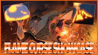 🔥FLAME CURSE SHOWCASE🔥 IN ROJUTSU BLOX ROBLOX [upl. by Kristofor]