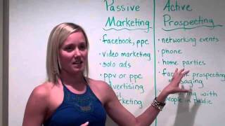 MLM Recruiting Secrets  Passive Marketing vs Active Prospecting [upl. by Gnilsia]