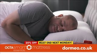 Dormeo  Octasmart Essentials Mattress  FULL TELESHOPPING INFORMERCIAL [upl. by Epuladaug257]