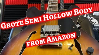 Is This Cheap HollowBody A Deal  Unboxing Demo Review [upl. by Wiebmer]