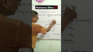 Solvation Effect Basicity Amine chemistry neet ncert shorts [upl. by Gabriella]