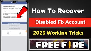 How to recover disabled facebook account 2023 Your account has been disabled [upl. by Pelletier]