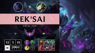 RekSai Top vs Riven  KR Master Patch 1412 [upl. by Soloma]