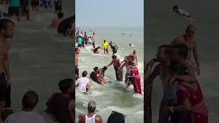 Digha sea beach water waves 🌊⛱️  beautiful weather 🌞🌤️🌈  shortvideo dighaseabeach viralshorts [upl. by Llebyram]