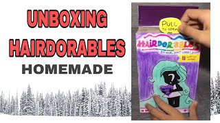 UNBOXING HAIRDORABLES HOMEMADE [upl. by Eeimaj]