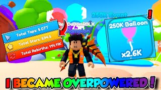 👆💥 I PLAYED TAPPING ADVENTURE AND BECAME SUPER OVERPOWERED FROM THE 250K VISITS EVENT Roblox [upl. by Imelida]