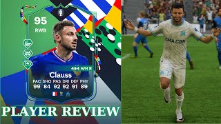 GREAT RB🤩 95 EURO PATH TO GLORY Clauss Player review  EA FC 24 [upl. by Namwob]