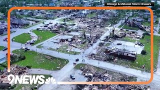 Tornado devastates Greenfield Iowa killing multiple people as powerful storms rip through Midwest [upl. by Odnalro979]