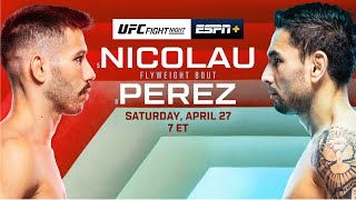 Take Down Live UFC Fight Night Perez v Nicolau [upl. by Horton393]