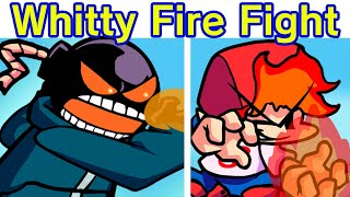 Friday Night Funkin VS Fire Whitty Full Week Part 1  Cutscenes FNF ModHard Whitty Fire Fight [upl. by Ynove435]