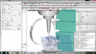 Hypermill tube machining [upl. by Sinnaiy]