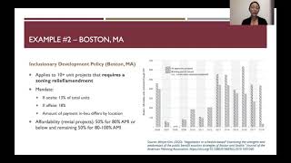 Week 8 Lecture 2 Inclusionary Housing Programs [upl. by Ydne]