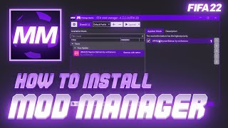 How To Install Mod Manager  FIFA Editor Tool For FIFA PC [upl. by Ellary898]