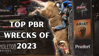 Crash and ClashThe Most Unforgettable Bull Riding Wrecks of 2023 [upl. by Dayna91]