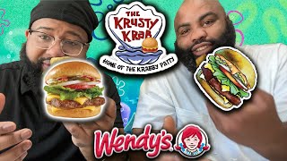 KRABBY PATTY MEAL FROM WENDYS REVIEW [upl. by O'Carroll740]