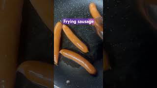 Frying sausage youtubeshorts food sausage reels ytshorts short shortvideo fyp fy [upl. by Edveh]