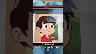 Childhood Crushes in my Artstyle — AALove artist cartoon [upl. by Illak]