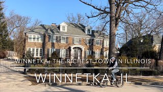 4K Winnetka IL US  The richest town in Illinois Home Alone house [upl. by Feerahs]