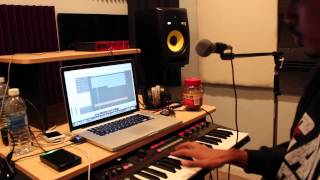 Jeffrey Rashad Making A Beat In The Studio [upl. by Wake]