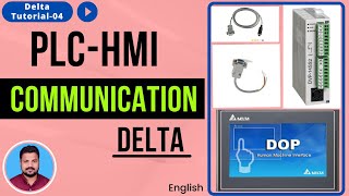 Delta PLC To HMI Communication  Delta Tutorial04 [upl. by Katie]