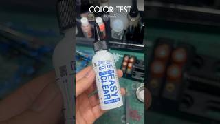 COLOR TESTRS Ultimate Gloss VS Clear Parts gundam airbrush art gunpla [upl. by Nodnarg]