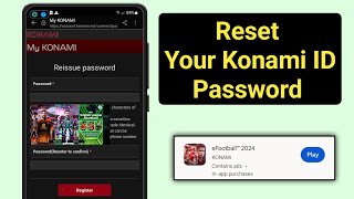 How To Fix Forgot Password or Reset Konami ID Password  eFootball 2024 Mobile [upl. by Stern]