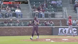 Baseball Highlights  TAMU 6 Miami 2 [upl. by Aluap]