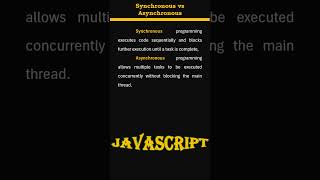 synchronous vs asynchronous  javascript [upl. by Audrey]