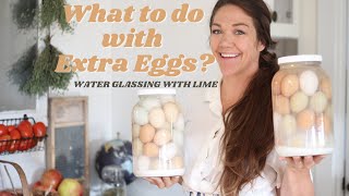 What To Do With Extra Eggs  Water Glassing Eggs  Preserving Eggs Without Refrigeration [upl. by Trescha]