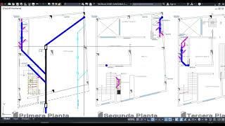 Planos de instalaciones sanitarias de una vivienda desague [upl. by Treble477]