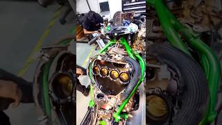 Kawasaki ninja h2 service 👍👍 kawasaki ninjah2 [upl. by Giorgia210]