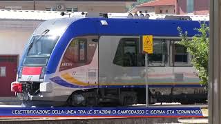 LELETTRIFICAZIONE DELLA LINEA TRA LE STAZIONI DI CAMPOBASSO E ISERNIA STA TERMINANDO [upl. by Divd]