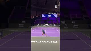 Barbora Krejcikova practicing with Lucie Safarova in Riyadh WTA Finals 2024 [upl. by Alfie]