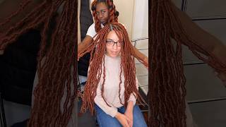 Must try ginger distressed locs 🔥 locs distressedlocs shorts shortshairstyle 2024hairstyles [upl. by Orola]