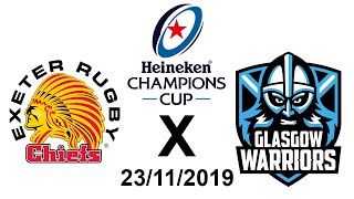 Exeter Chiefs vs Glasgow Warriors  Heineken Champions Cup  231119  Full Match [upl. by Gunther]