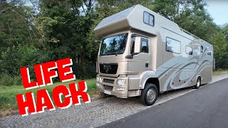 Wohnmobil Lifehack GERADE STEHEN bei extrem Gefälle OHNE HUBSTÜTZEN [upl. by Acinomal]