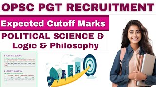 OPSC PGT CUTOFF MARKS 2024 II PROVISIONAL SHORTLISTED CANDIDATES EXPECTED CUTOFF MARKS opscpgt [upl. by Madge]