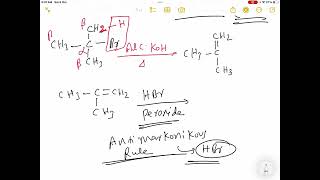 tertButyl bromide to isobutyl bromide coversion [upl. by Ecile]