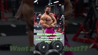 WANT A BIGGER CHEST ADD THESE INTENSIFIERS fitwitheric motivation bodybuilding chest muscle [upl. by Lancaster]