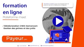 Télédéclaration CNSS Damancom Gestion des primes et des prêts [upl. by Ieluuk]