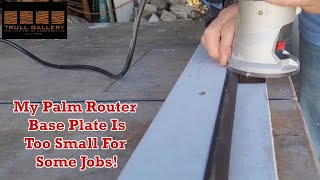 Making A Larger Base Plate For A Palm Router [upl. by Nitsug]