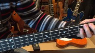 Wolf JB4 Bubinga Bass Demo by All In One Guitar [upl. by Enehpets696]